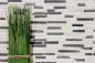 Preview: Mosaik Brick mix BianconeJava Marmor Mauerverbandoptik beige schwarz matt