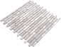 Preview: Mosaique Brick Marbre gris uni bandes aspect maconnerie mat