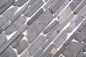 Preview: Mosaique Brickmosaik uni Neromarquina Marbre aspect maconnerie noir mat