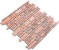 Preview: Mosaique Brickmosaik uni Rossoverona Marbre aspect maconnerie rouge mat