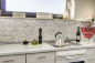 Preview: Mosaique Brickmosaik uni Grey Marbre aspect maconnerie gris mat