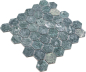 Preview: Mosaik Hexagon Marmor uni grün Hexagonoptik matt