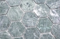 Preview: Mosaik Hexagon Marmor uni grün Hexagonoptik matt