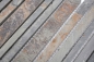 Preview: Mosaico mural aspecto pizarra mezcla oxido mate - 10 hojas de mosaico