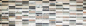 Preview: Mosaico Rectangulo Mosaico de vidrio Piedra artificial Alu EP mix beige marron Mix Translucido Composite Aluminio Cross bond look plata negro mate