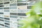 Preview: Mosaique rectangle mosaique de verre pierre mix noir mix translucide aspect croise argent gris brillant