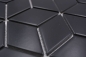 Mobile Preview: Retro Mosaik schwarz matt Fliese Keramikmosaik 3D Würfel - 13-POV5