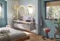Preview: Mosaico quadrato Classico mix opaco in ceramica effetto retro crema blu arancio grigio