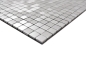 Preview: selbstklebendes Aluminium Mosaik Metalloptik Silber Matt Gebürstet Fliesespiegel Wandfliese - 200-L5S