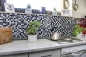 Preview: Mosaique autocollant carre mosaique de verre mix gris noir blanc essuye translucide brillant