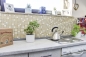 Preview: Mosaique autocollant carre mosaique de verre pierre mix blanc mat or mix translucide brillant