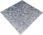 Mobile Preview: selbstklebende Mosaikmatte Anthrazit Grau Metall Gebürstet Fliesenspiegel Wandverblender - 200-4M15