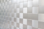 Preview: Mosaik Selbstklebend Quadrat metall Aluminium Metall Metalloptik silber glänzend