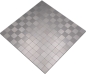 Preview: Mosaik Selbstklebend Quadrat metall Aluminium Metall Metalloptik silber glänzend