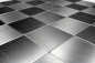 Preview: Mosaik Selbstklebend Quadrat metall Aluminium Metall Metalloptik silber glänzend