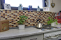 Preview: Mosaique autocollante rectangle mosaique de verre pierre mix beige marron mix translucide brillant