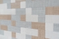 Preview: Mosaik Selbstklebend Kombination metall mix Textiloptik Aluminium Metall creme beige grau matt