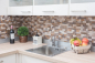 Preview: Mosaik Selbstklebend Kombination metall mix Holzoptik Aluminium Metall grau beige matt