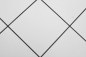 Preview: Selbstklebende Mosaikmatte Metall weiße Fliesenoptik mit schwarzer Fuge