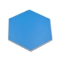 Mobile Preview: Selbstklebende Hexagon Vinyl Mosaikfliese blau