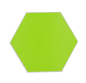 Preview: Fliese Selbstklebend Hexagon Vinyl UNI GREEN Hexagonoptik grün matt