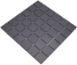 Preview: Mosaique Carre uni noir Ceramique mate R10B