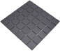 Preview: Mosaico ceramico negro mate - 10 hojas de mosaico