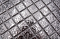 Preview: Keramikmosaik Fliese Silber Struktur Gehämmert Mosaikmatte Mosaikplatte Wand - 18-0207