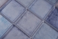 Preview: Mosaique Carre Mosaique de verre mix bleu translucide aspect beton bleu brillant