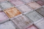 Preview: Verre Mosaique Carreau Qudrat gris Marron Mix EVENING Revetement mural Cuisine - 88-0412