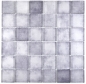 Preview: Verre Mosaique Carreau Qudrat gris Mix MORNING Revetement mural cuisine - 88-0020