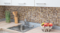 Preview: Mosaik Quadrat mix beigebraun Muschel beige braun glänzend