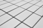 Preview: Varillas de mosaico de ceramica lisa blanca brillante de aspecto reticulado