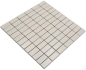 Preview: Varillas de mosaico ceramico liso beige mate de aspecto reticulado