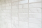 Preview: Mosaik Stäbchen Steinoptik weiß Keramik matt