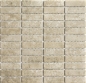 Preview: Mosaik Fliese Keramikmosaik Stäbchen beige gelb Travertin Steinoptik 24-STSO67