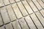 Preview: Mosaik Stäbchen Steinoptik beige Keramik matt