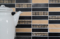 Preview: Baguettes de mosaique or noir mosaique de marbre 40-STN79