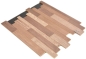 Mobile Preview: selbstklebende Echtholz Paneele Verbund Braun Beige Holzwand Fliesenspiegel Küchenrückwand - 170-PW1