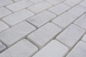 Preview: Mosaico Ladrillo Ibiza Blanco Antiguo Marmol ladrillo visto blanco mate R9C