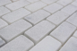 Preview: Mosaico Ladrillo Ibiza Blanco Antiguo Marmol ladrillo visto blanco mate R9C