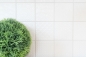 Preview: Mosaico quadrato Spirit in ceramica bianca effetto retro opaco