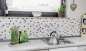 Preview: Mosaico cuadrado mezcla de blanco con negro martillado martillo de ceramica mirada brillante