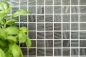 Preview: Mosaique Carre ECO uni noir anthracite verre mat