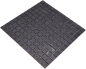 Preview: Mosaique Carre ECO uni noir anthracite verre mat