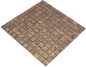 Preview: Mosaique Carre ECO uni satin or verre mat