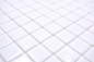Preview: Mosaico cuadrado ECO BLANCO PUR cristal aspecto piscina blanco brillante