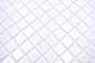 Preview: Mosaikfliese Poolmosaik Schwimmbadmosaik weiss Glasmosaik Duschtasse - 220-100T