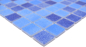 Preview: Mosaikfliese Poolmosaik Schwimmbadmosaik blau mix antislip rutschsicher - 220-1158T