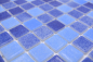 Preview: Mosaikfliese Poolmosaik Schwimmbadmosaik blau mix antislip rutschsicher - 220-1158T